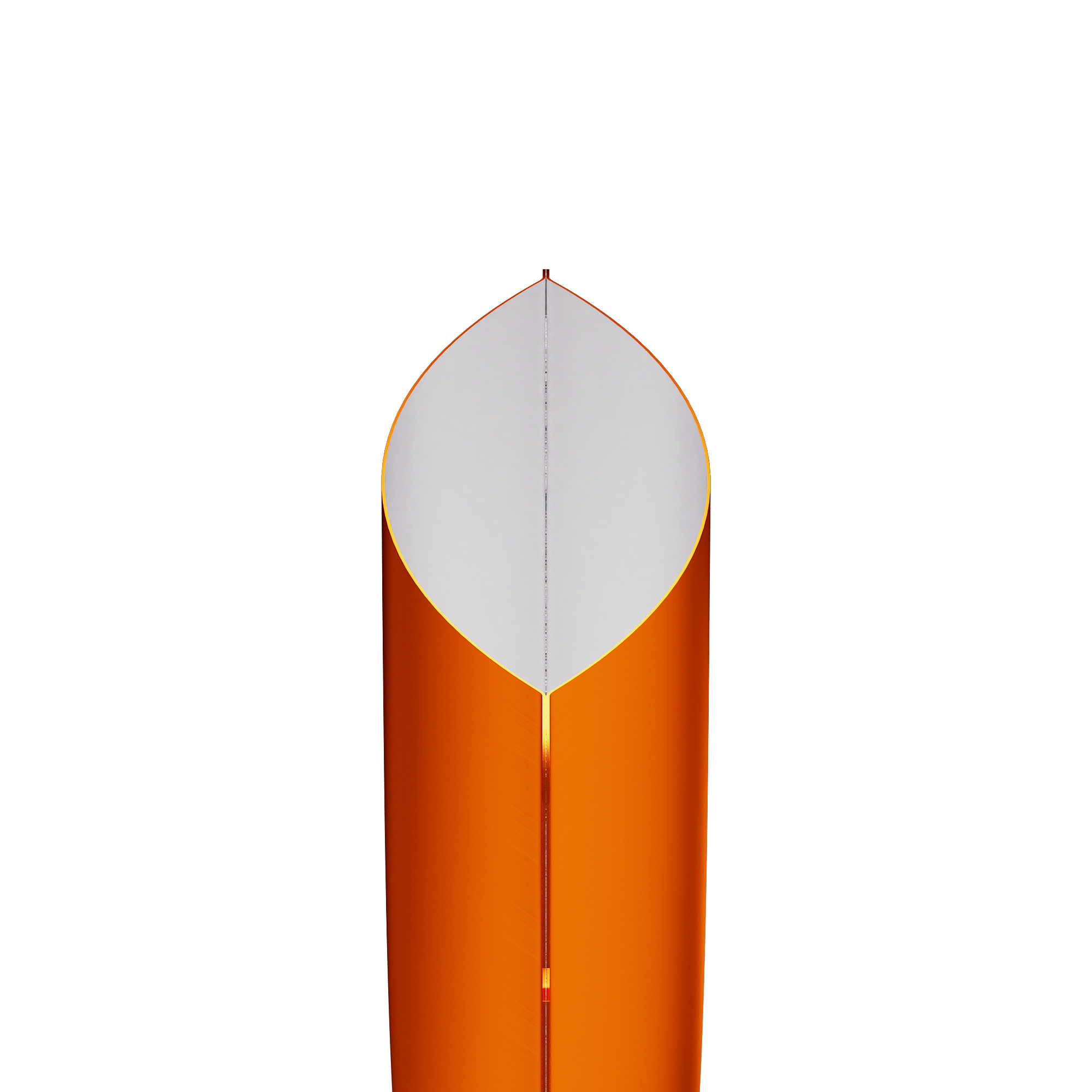 Double-Sided Matte Orange Tiger Aluminum Open Bottom Sample Double-Sided Matte Orange Tiger Aluminum Open Bottom Sample
