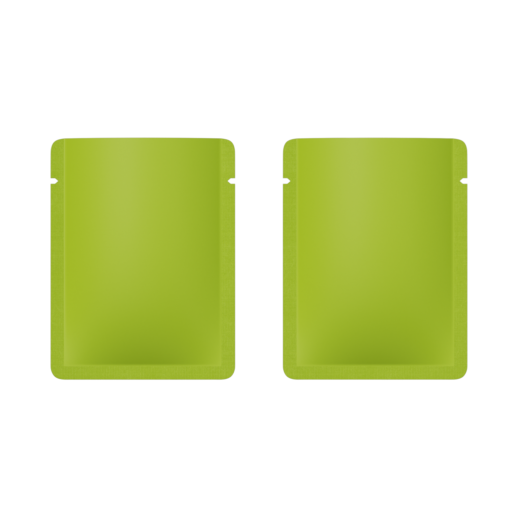 Double-Sided Matte Pistachio Green Aluminum Open Bottom