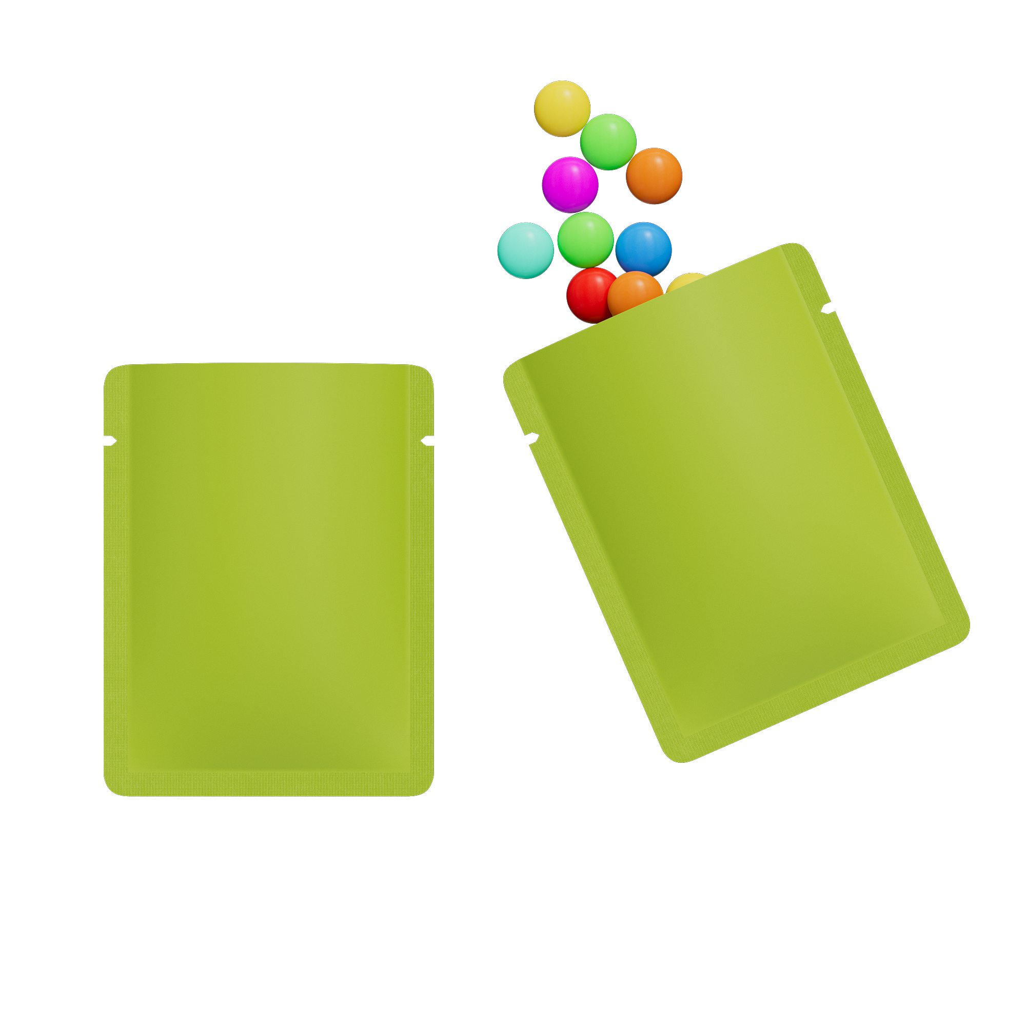 Double-Sided Matte Pistachio Green Aluminum Open Bottom Double-Sided Matte Pistachio Green Aluminum Open Bottom