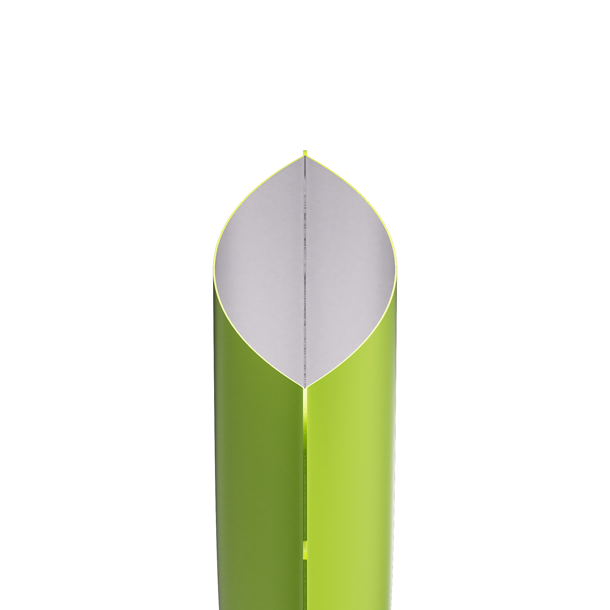 Double-Sided Matte Pistachio Green Aluminum Open Bottom Double-Sided Matte Pistachio Green Aluminum Open Bottom