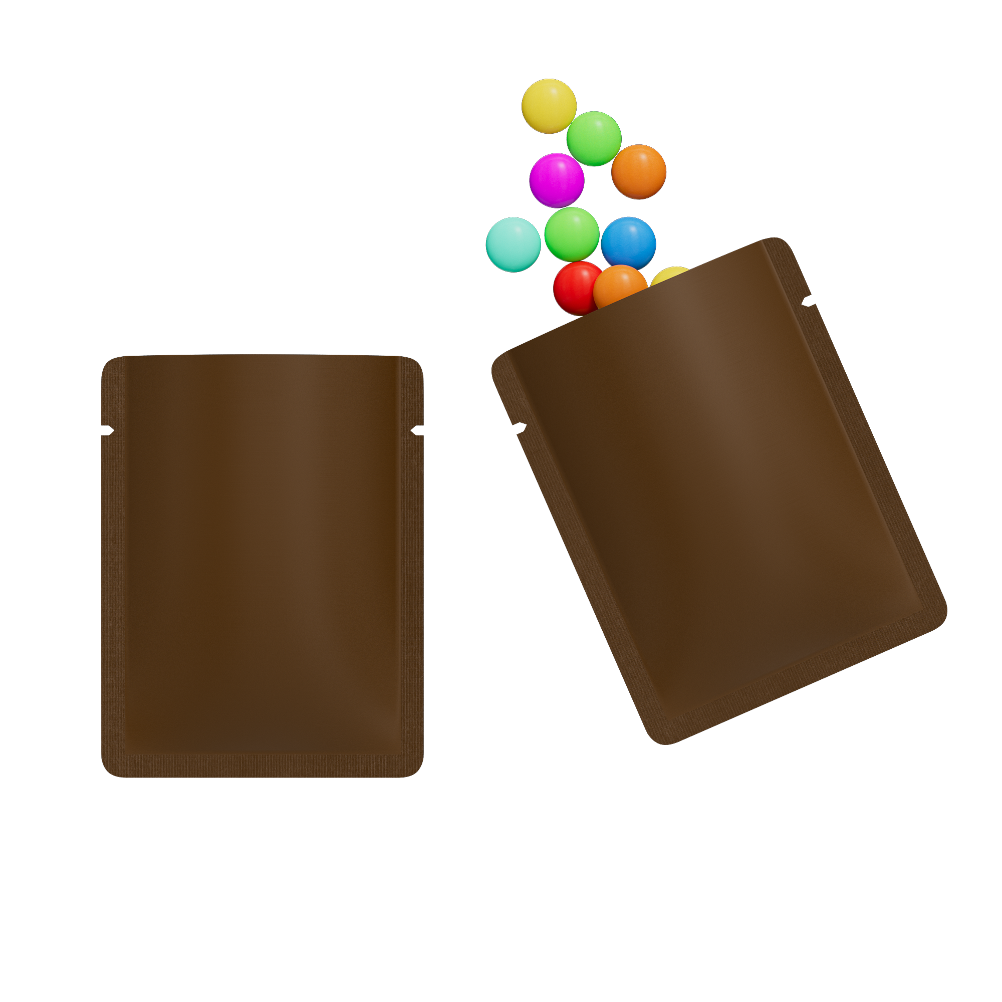 Double-Sided Matte Walnut Brown Aluminum Open Bottom Sample Double-Sided Matte Walnut Brown Aluminum Open Bottom Sample