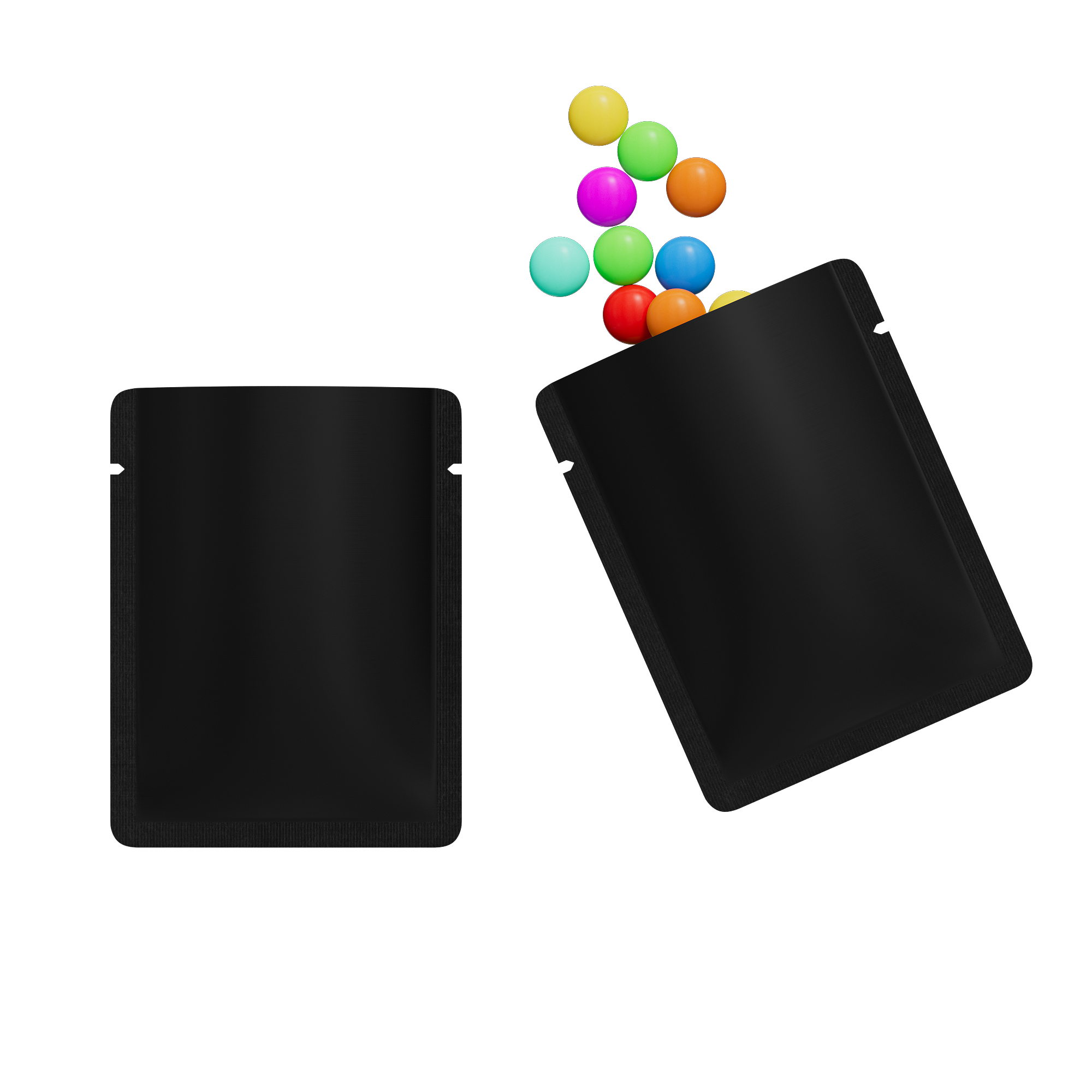 Double-Sided Matte Waxed Black Aluminum Open Bottom Sample Double-Sided Matte Waxed Black Aluminum Open Bottom Sample