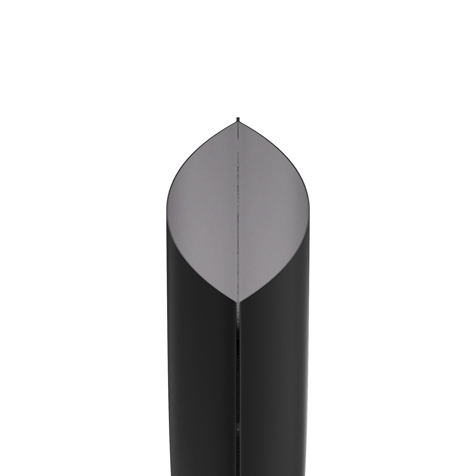 Double-Sided Matte Waxed Black Aluminum Open Bottom Sample Double-Sided Matte Waxed Black Aluminum Open Bottom Sample