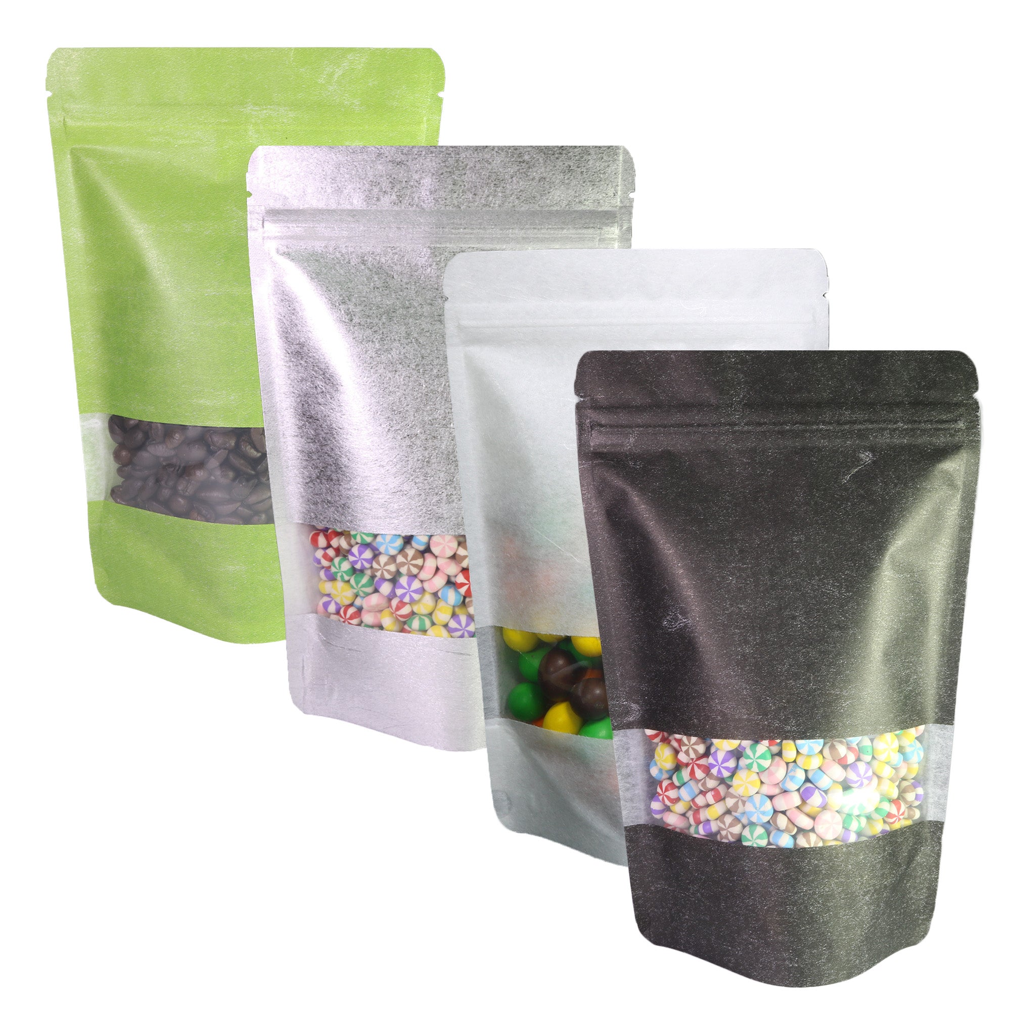 Double-Sided Rice Paper with Clear Window Stand Strong Bags Double-Sided Rice Paper with Clear Window Stand Strong Bags