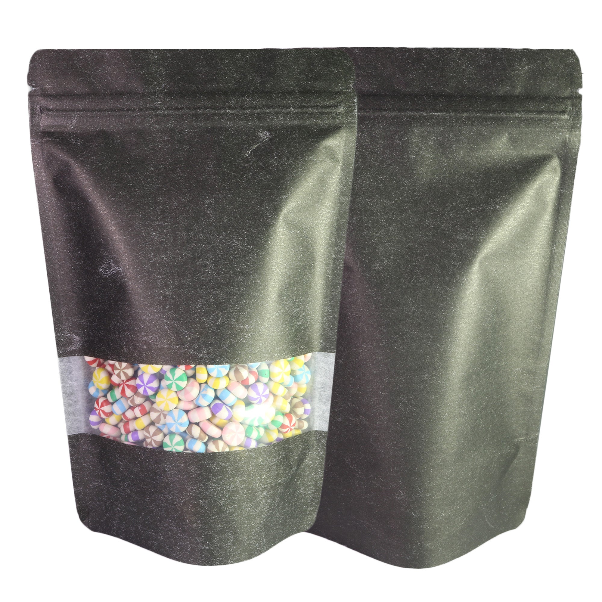Double-Sided Rice Paper with Clear Window Stand Strong Bags Double-Sided Rice Paper with Clear Window Stand Strong Bags