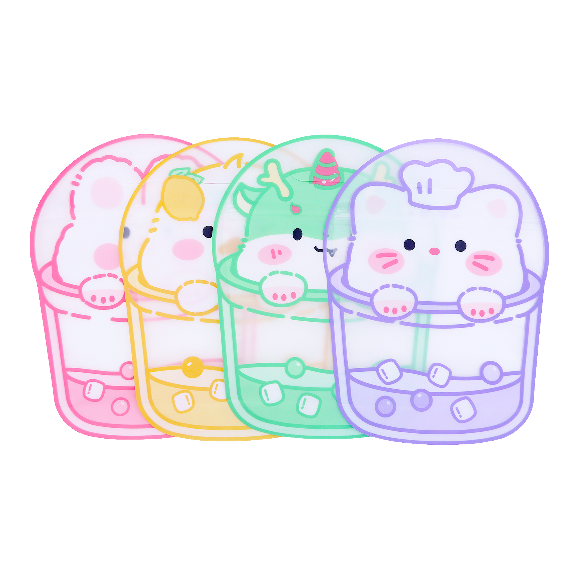 Dragon, Cat, Duckling, Rabbit Print Designs Polyethylene