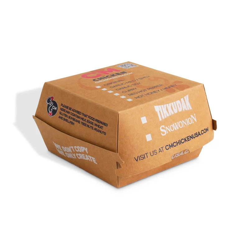 Durable Customized Logo PE Coated Kraft Food Boxes for Durable Customized Logo PE Coated Kraft Food Boxes for