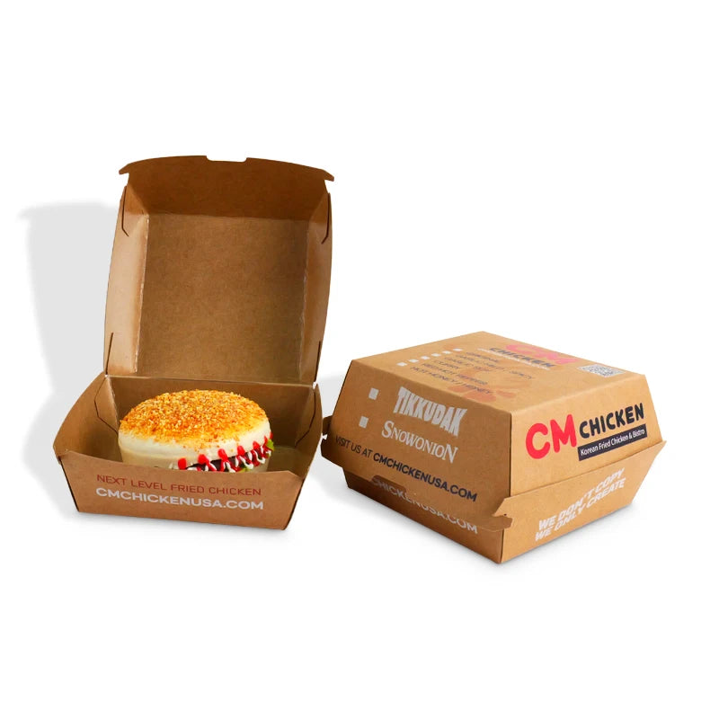 Durable Customized Logo PE Coated Kraft Food Boxes for Durable Customized Logo PE Coated Kraft Food Boxes for