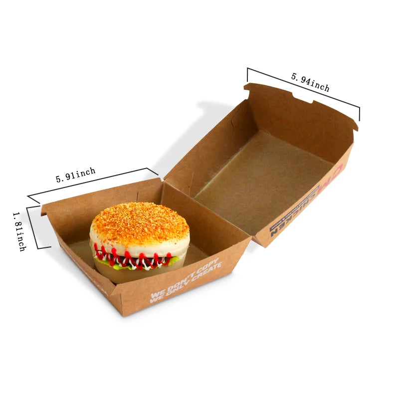 Durable Customized Logo PE Coated Kraft Food Boxes for Durable Customized Logo PE Coated Kraft Food Boxes for