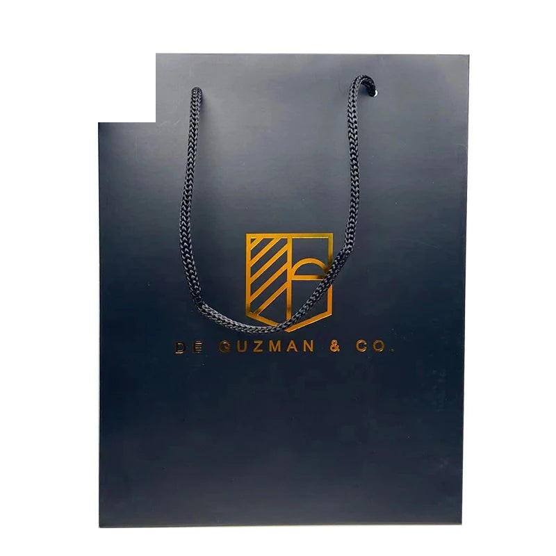 Eco-Friendly Black Art Paper Gift Bag with Ribbon Handle Eco-Friendly Black Art Paper Gift Bag with Ribbon Handle