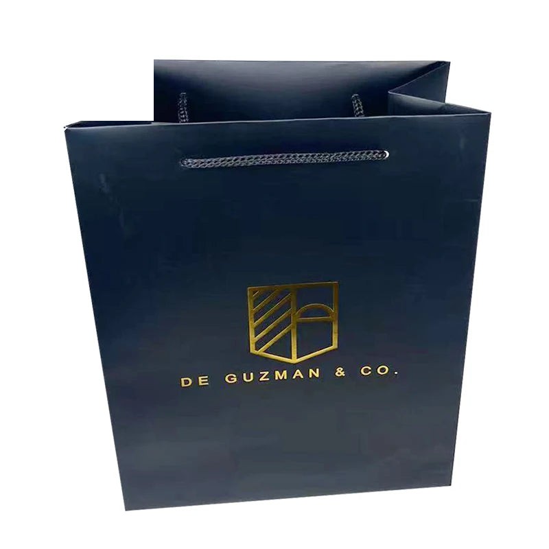 Eco-Friendly Black Art Paper Gift Bag with Ribbon Handle Eco-Friendly Black Art Paper Gift Bag with Ribbon Handle