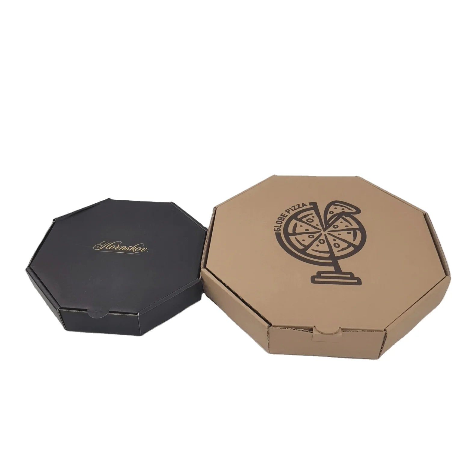 Eco Friendly Corrugated Board Round Pizza Boxes Customized