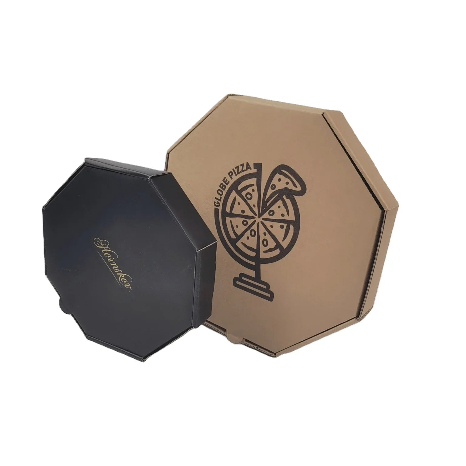 Eco Friendly Corrugated Board Round Pizza Boxes Customized Eco Friendly Corrugated Board Round Pizza Boxes Customized