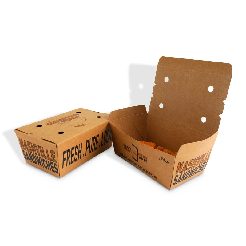 Eco Friendly Kraft French Fries Chicken Dog Packaging Eco Friendly Kraft French Fries Chicken Dog Packaging