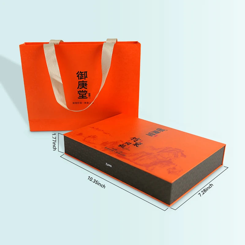 Elegant Art Paper Gift Bags with Silk Ribbon Handles and Elegant Art Paper Gift Bags with Silk Ribbon Handles and