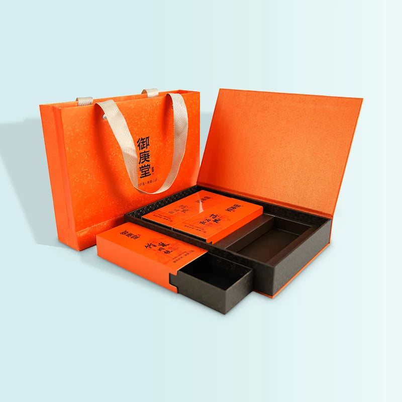 Elegant Art Paper Gift Bags with Silk Ribbon Handles and Elegant Art Paper Gift Bags with Silk Ribbon Handles and