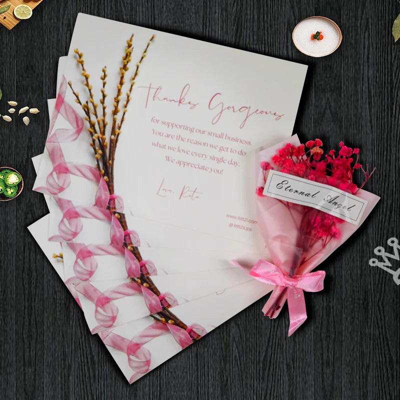 Price Customized Thank You Card with Gold Foil Price Customized Thank You Card with Gold Foil
