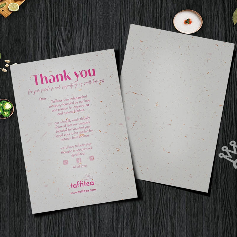 Price Customized Thank You Card with Gold Foil Price Customized Thank You Card with Gold Foil