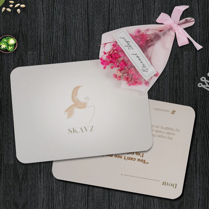 Price Customized Thank You Card with Gold Foil Price Customized Thank You Card with Gold Foil