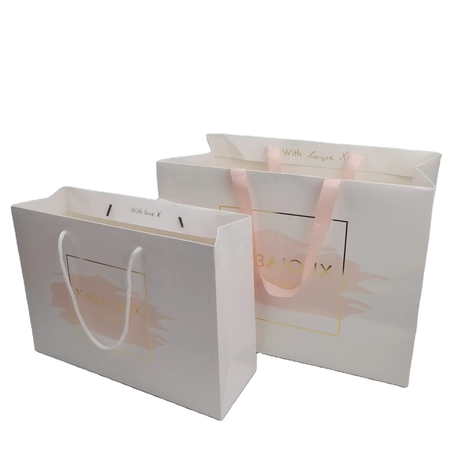 Supplier Custom logo Paper Shopping Bag with Handles Supplier Custom logo Paper Shopping Bag with Handles
