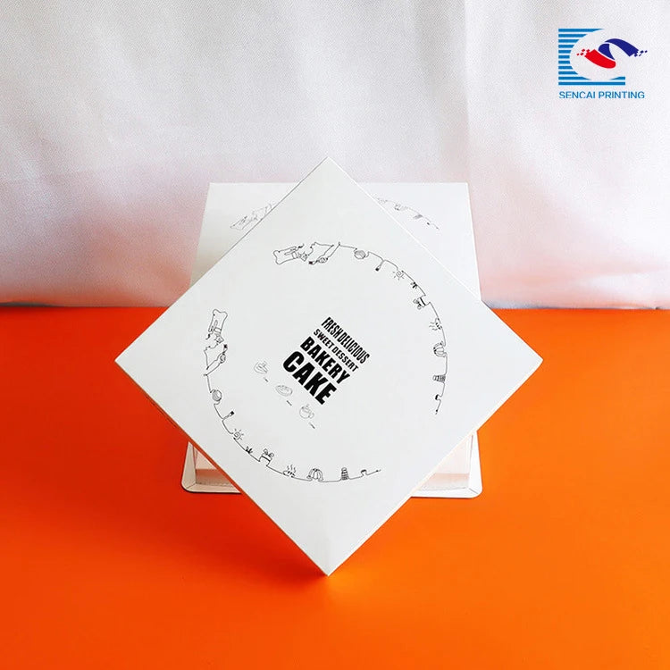 Fancy Custom Printed Cake Bakery Paper Box with PVC Window Fancy Custom Printed Cake Bakery Paper Box with PVC Window