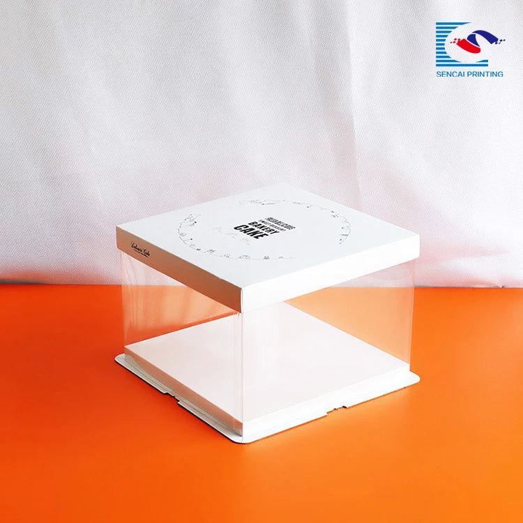 Fancy Custom Printed Cake Bakery Paper Box with PVC Window Fancy Custom Printed Cake Bakery Paper Box with PVC Window