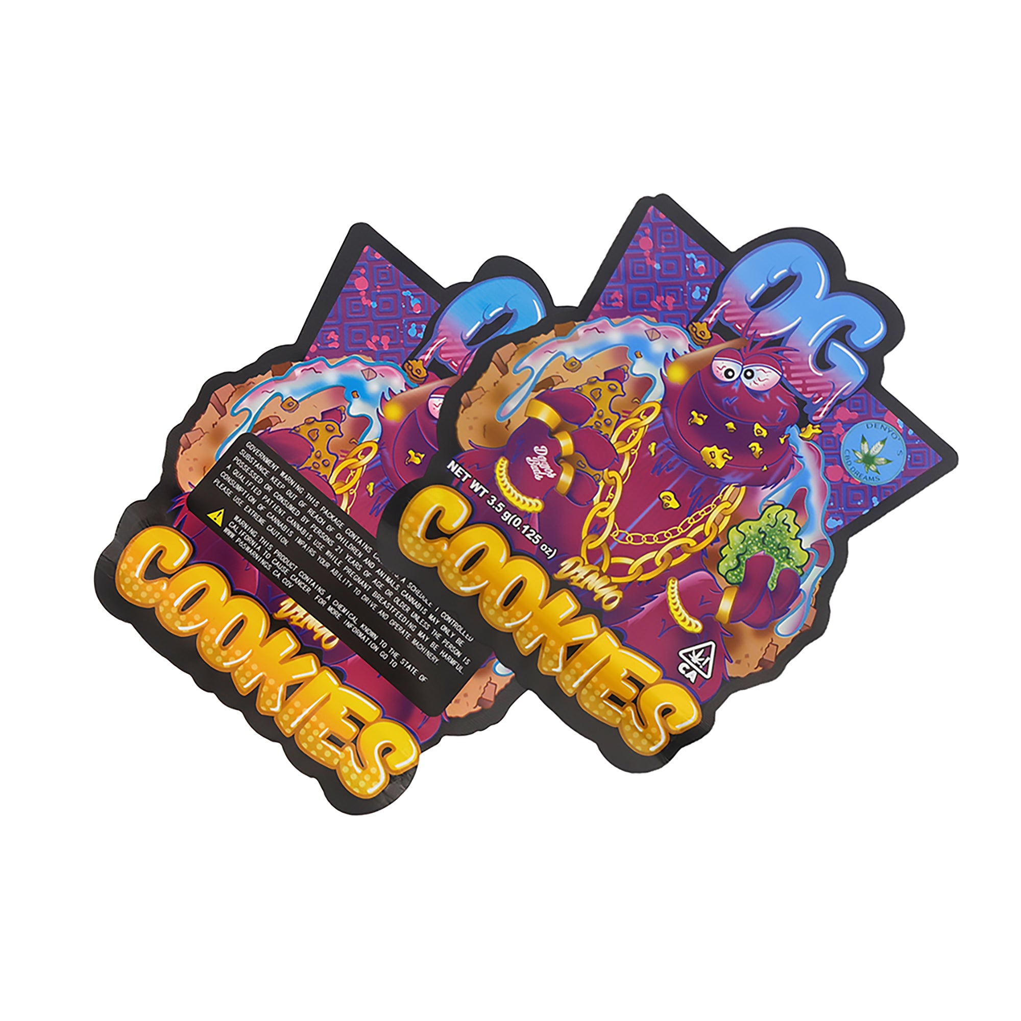 Flat Zipper Bottom Seal Bags – Cookie Animal Design Smell Flat Zipper Bottom Seal Bags – Cookie Animal Design Smell