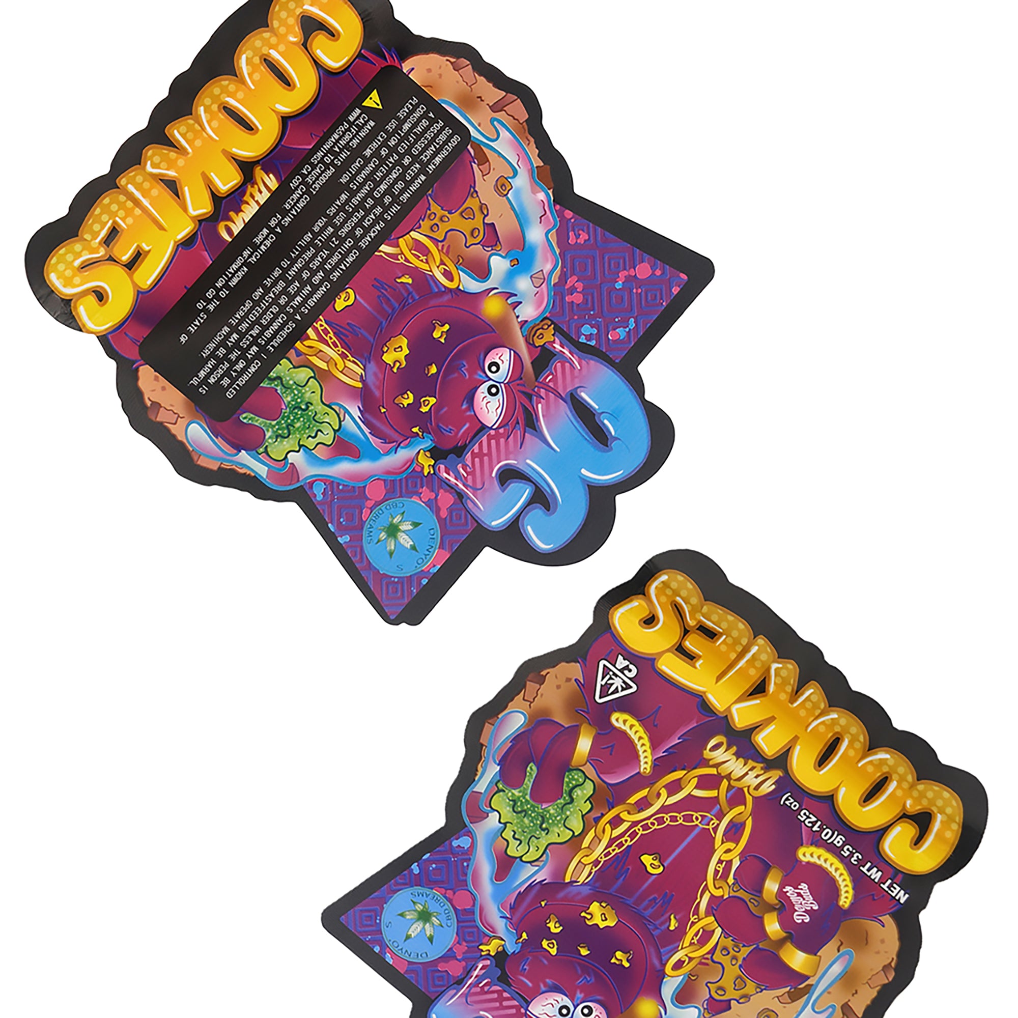 Flat Zipper Bottom Seal Bags – Cookie Animal Design Smell Flat Zipper Bottom Seal Bags – Cookie Animal Design Smell