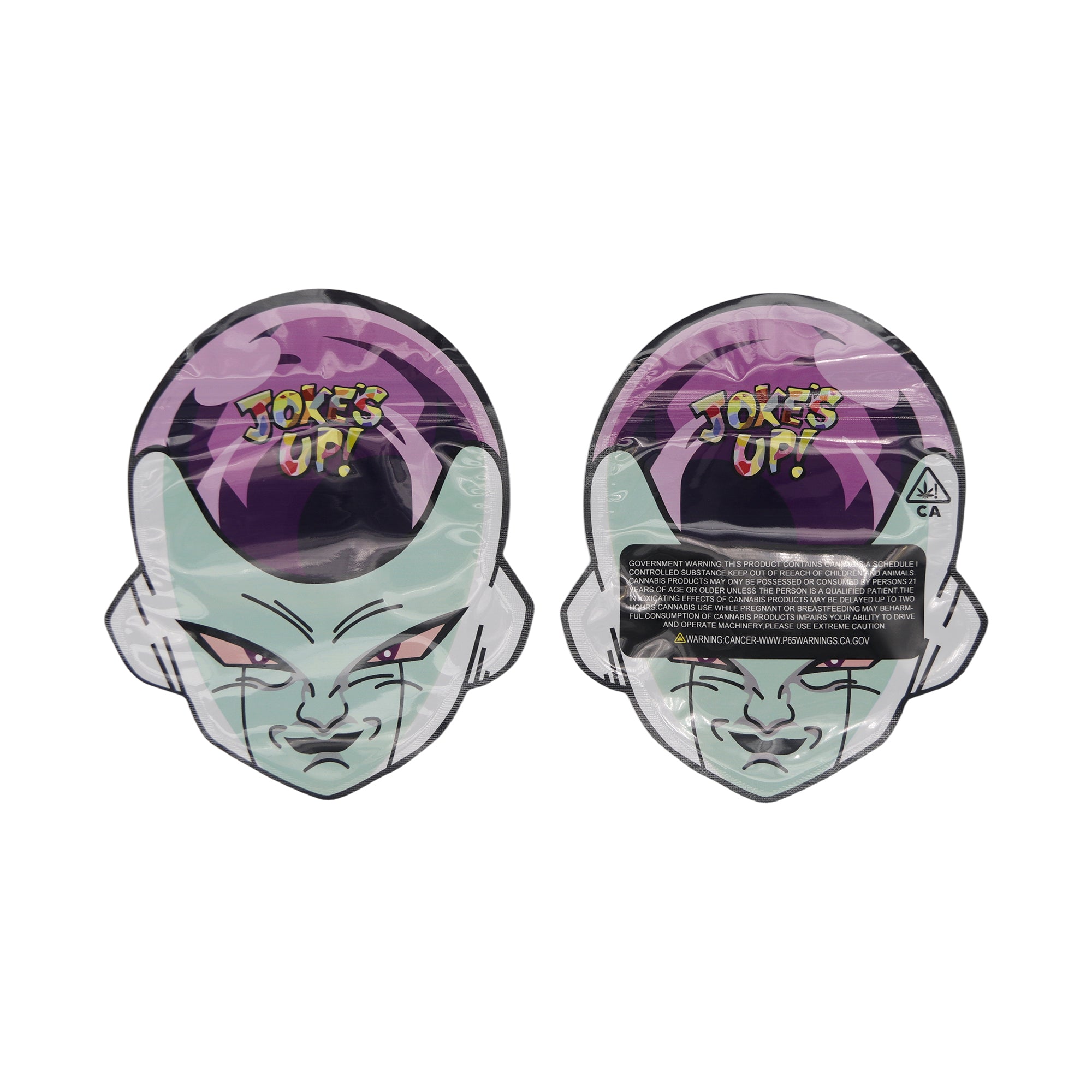Flat Zipper Seal Bags – Anime Jokes Up Die Cut Head Shape Flat Zipper Seal Bags – Anime Jokes Up Die Cut Head Shape