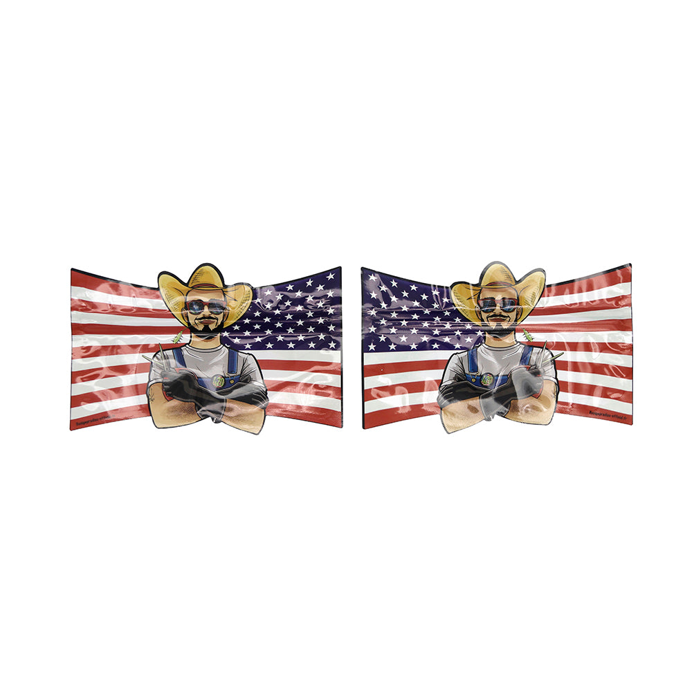 Flat Zipper Seal Bags – Flag Die Cut Shape Smell Proof Mylar