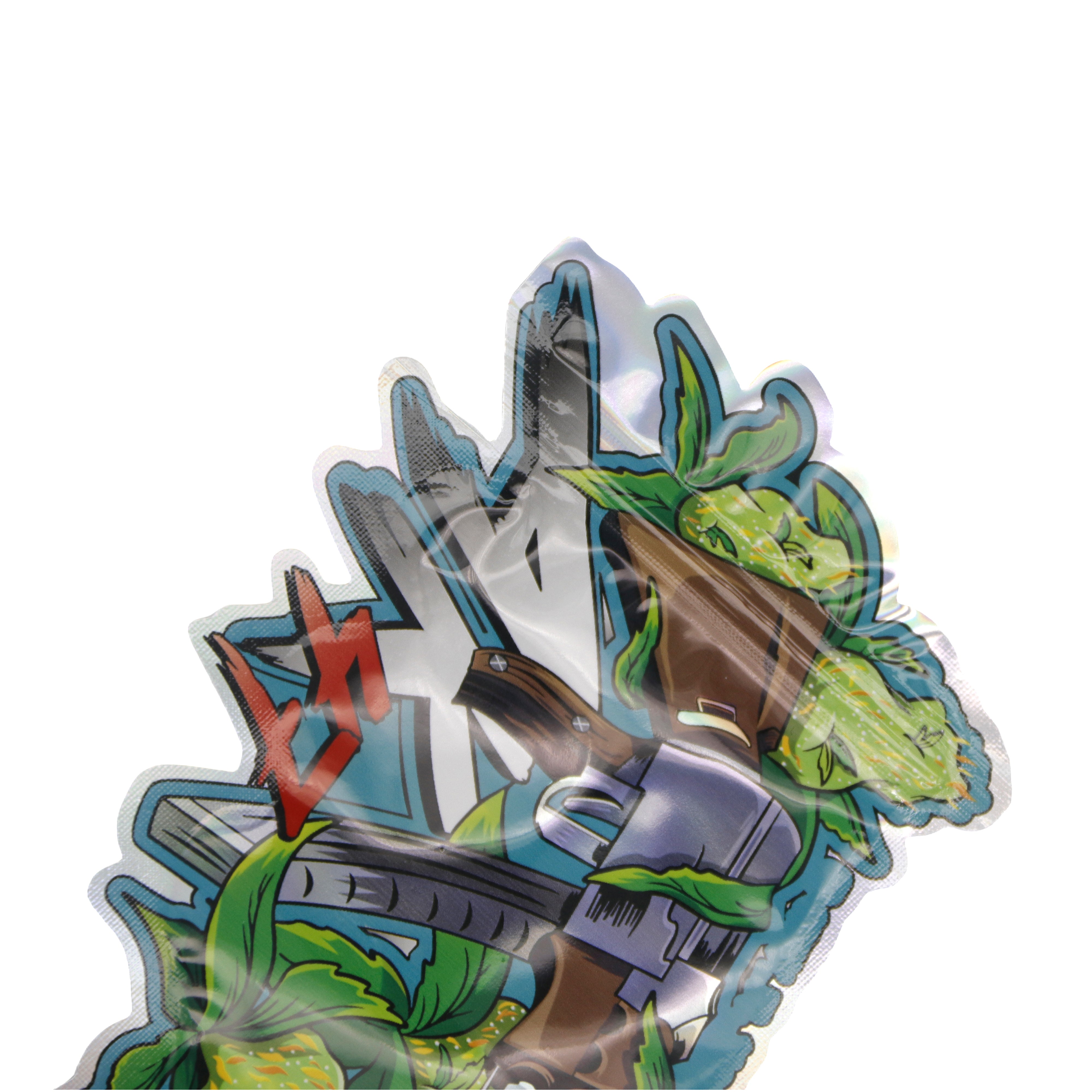 Flat Zipper Seal Bags – Holographic AK Smell Proof Mylar Flat Zipper Seal Bags – Holographic AK Smell Proof Mylar