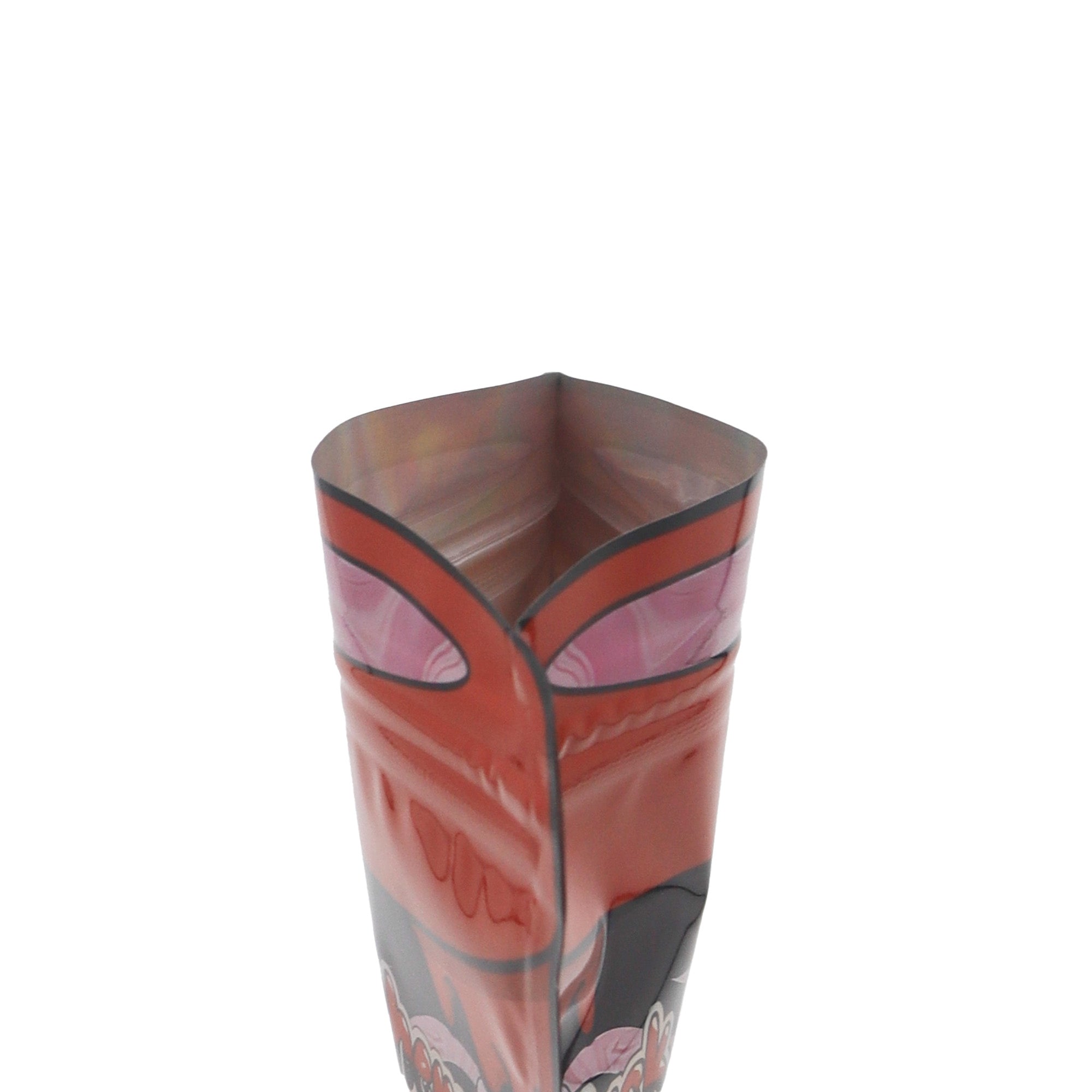 Flat Zipper Seal Bags – Holographic Black Cherry Die Cut Cup Flat Zipper Seal Bags – Holographic Black Cherry Die Cut Cup