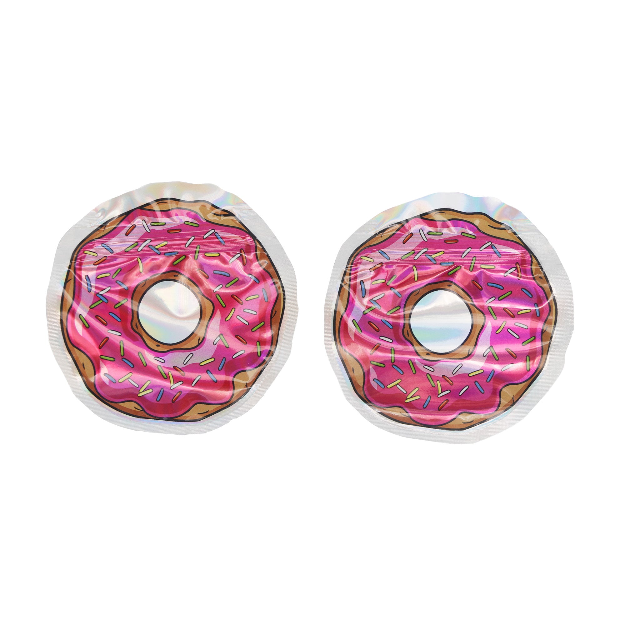 Flat Zipper Seal Bags – Holographic Pink Frosted Sprinkle Flat Zipper Seal Bags – Holographic Pink Frosted Sprinkle