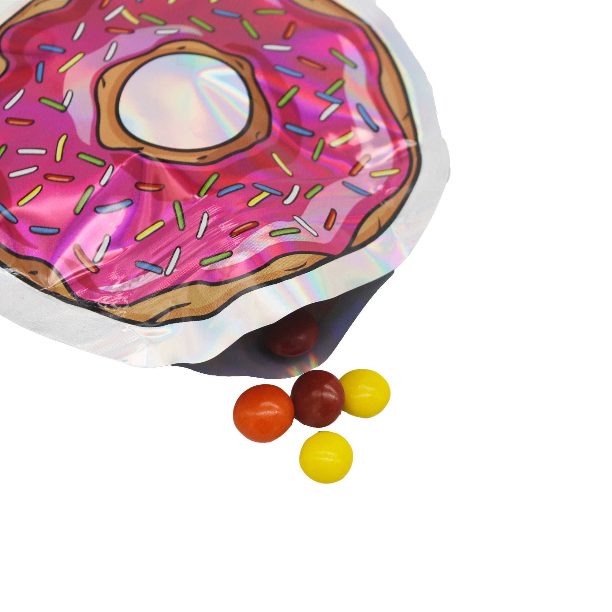 Flat Zipper Seal Bags – Holographic Pink Frosted Sprinkle Flat Zipper Seal Bags – Holographic Pink Frosted Sprinkle
