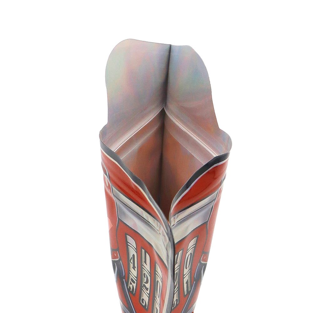 Flat Zipper Seal Bags – Holographic Red Diesel Die-Cut Smell Flat Zipper Seal Bags – Holographic Red Diesel Die-Cut Smell