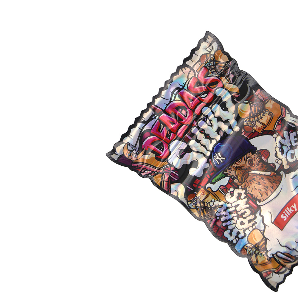 Flat Zipper Seal Bags – Holographic Silk Design Smell Proof Flat Zipper Seal Bags – Holographic Silk Design Smell Proof