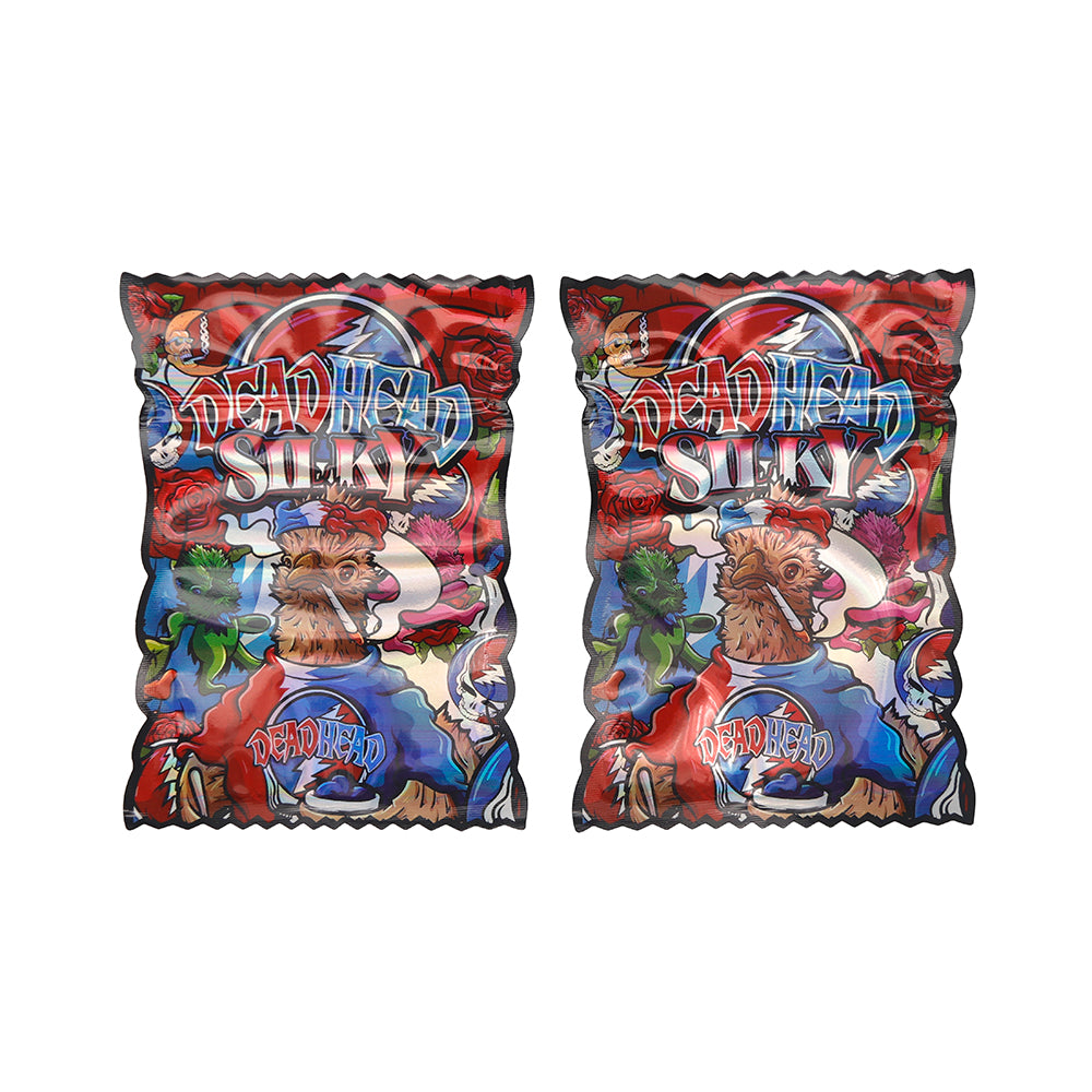 Flat Zipper Seal Bags – Holographic Silk Design Smell Proof Flat Zipper Seal Bags – Holographic Silk Design Smell Proof