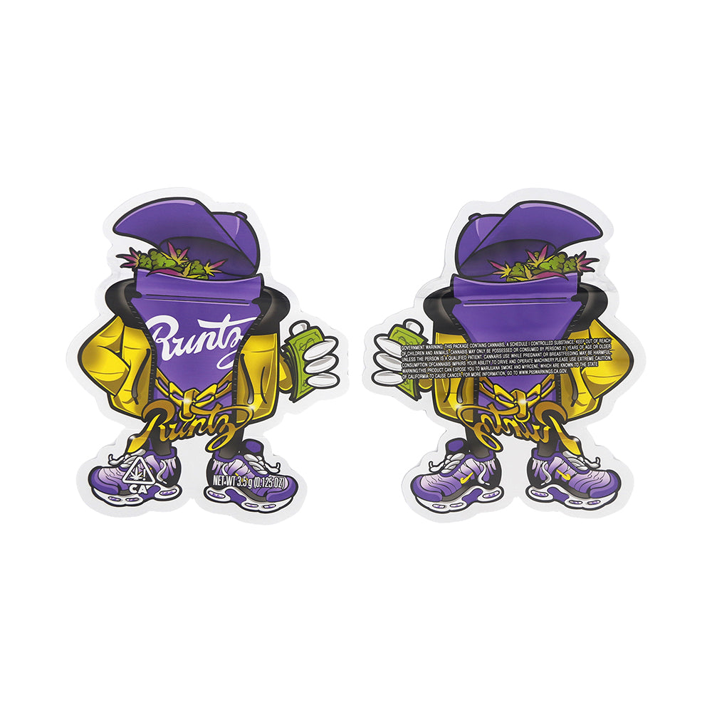 Flat Zipper Seal Bags – Purple Chain Man Die Cut Smell Proof Flat Zipper Seal Bags – Purple Chain Man Die Cut Smell Proof