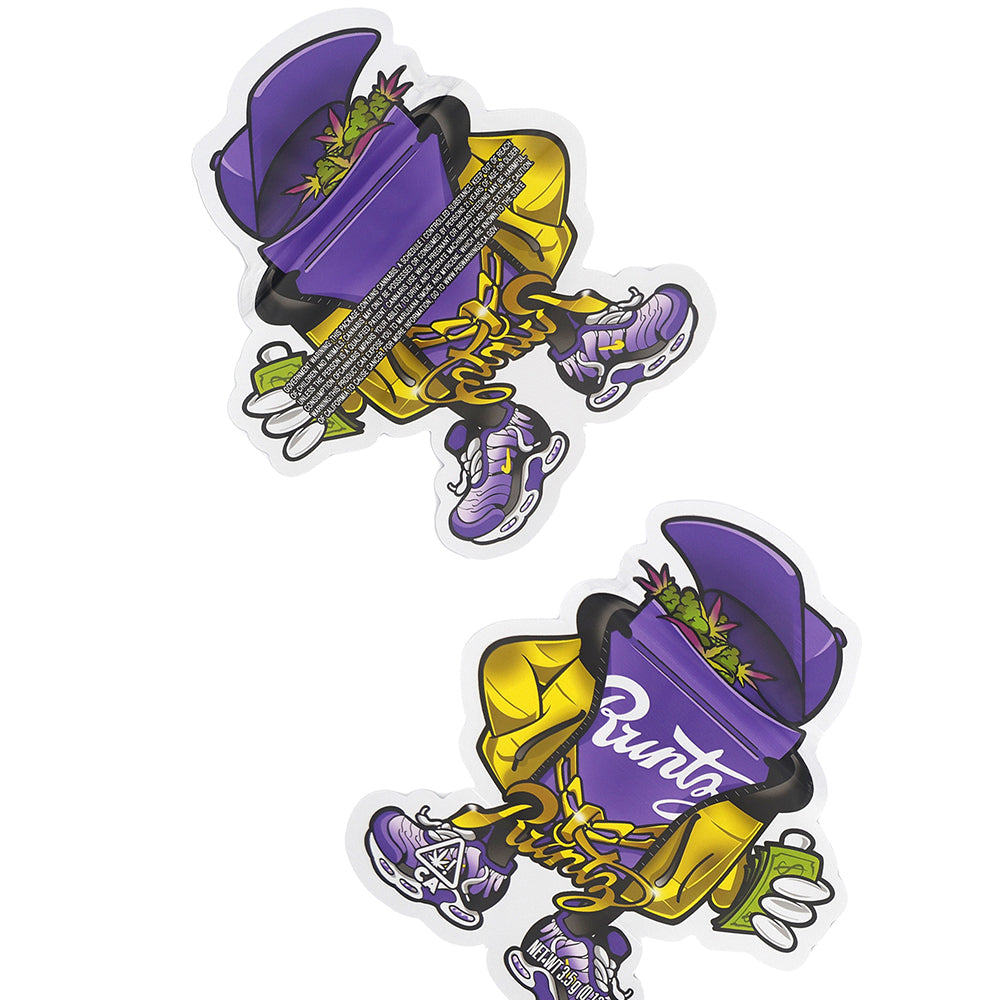 Flat Zipper Seal Bags – Purple Chain Man Die Cut Smell Proof Flat Zipper Seal Bags – Purple Chain Man Die Cut Smell Proof