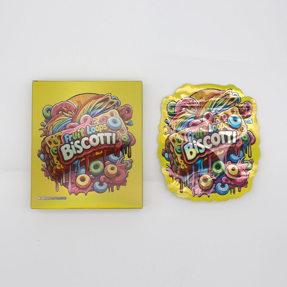 Flat Zipper Seal – Colorful Cereal Design Smell Proof Mylar Flat Zipper Seal – Colorful Cereal Design Smell Proof Mylar