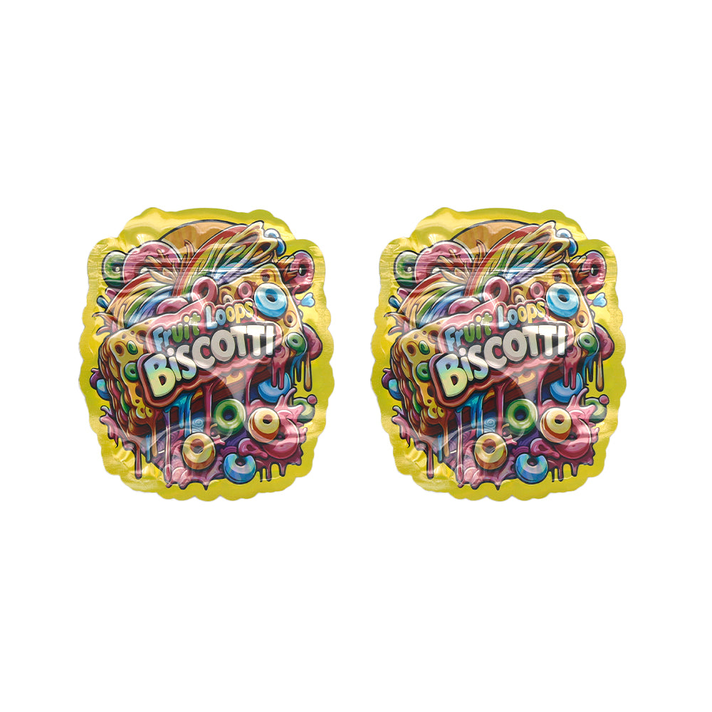Flat Zipper Seal – Colorful Cereal Design Smell Proof Mylar Flat Zipper Seal – Colorful Cereal Design Smell Proof Mylar