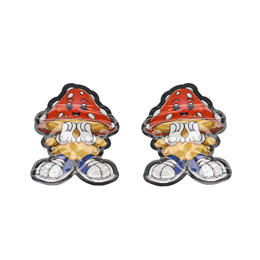 Flat Zipper Seal – Die Cut Mushroom Boy Smell Proof Mylar Flat Zipper Seal – Die Cut Mushroom Boy Smell Proof Mylar