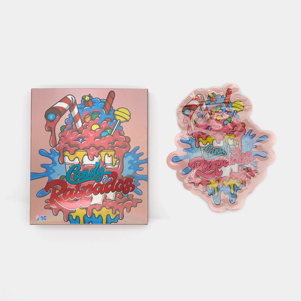 Flat Zipper Seal – Die Cut Shaved Ice Candy Cup Smell Proof Flat Zipper Seal – Die Cut Shaved Ice Candy Cup Smell Proof