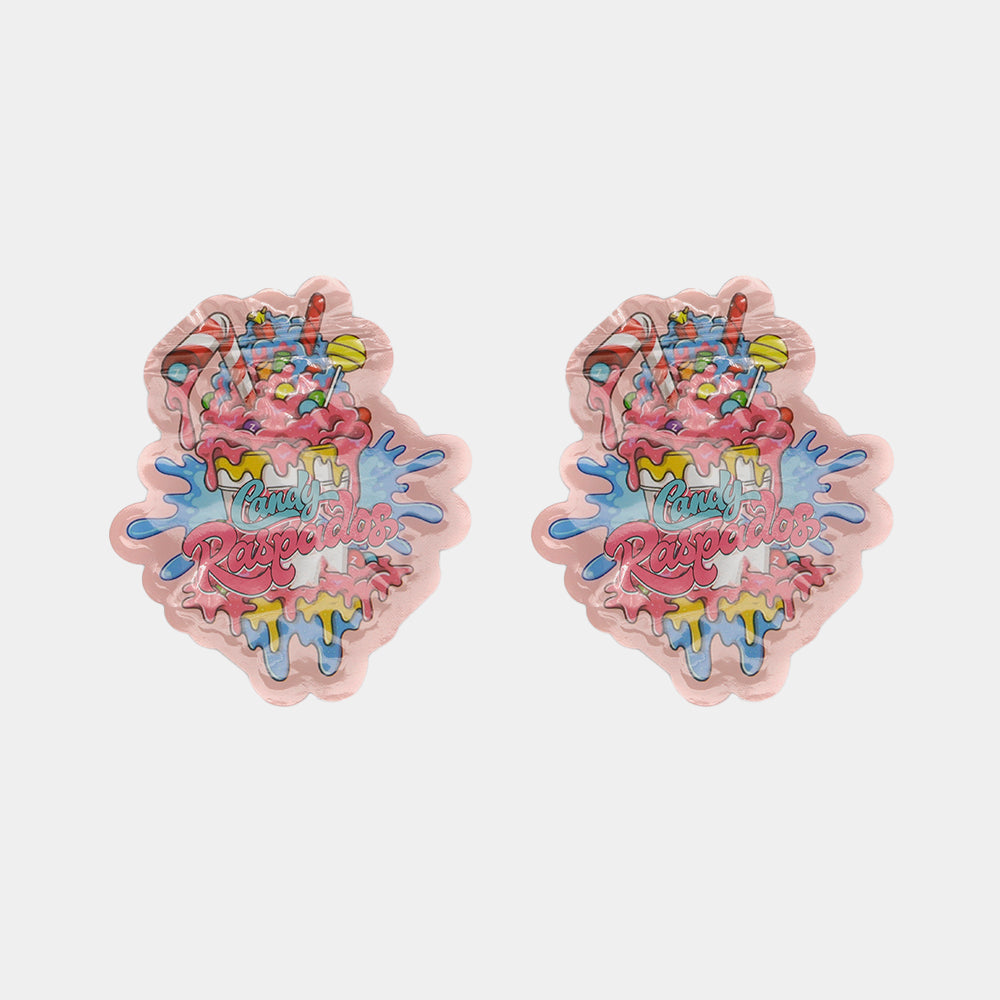 Flat Zipper Seal – Die Cut Shaved Ice Candy Cup Smell Proof Flat Zipper Seal – Die Cut Shaved Ice Candy Cup Smell Proof