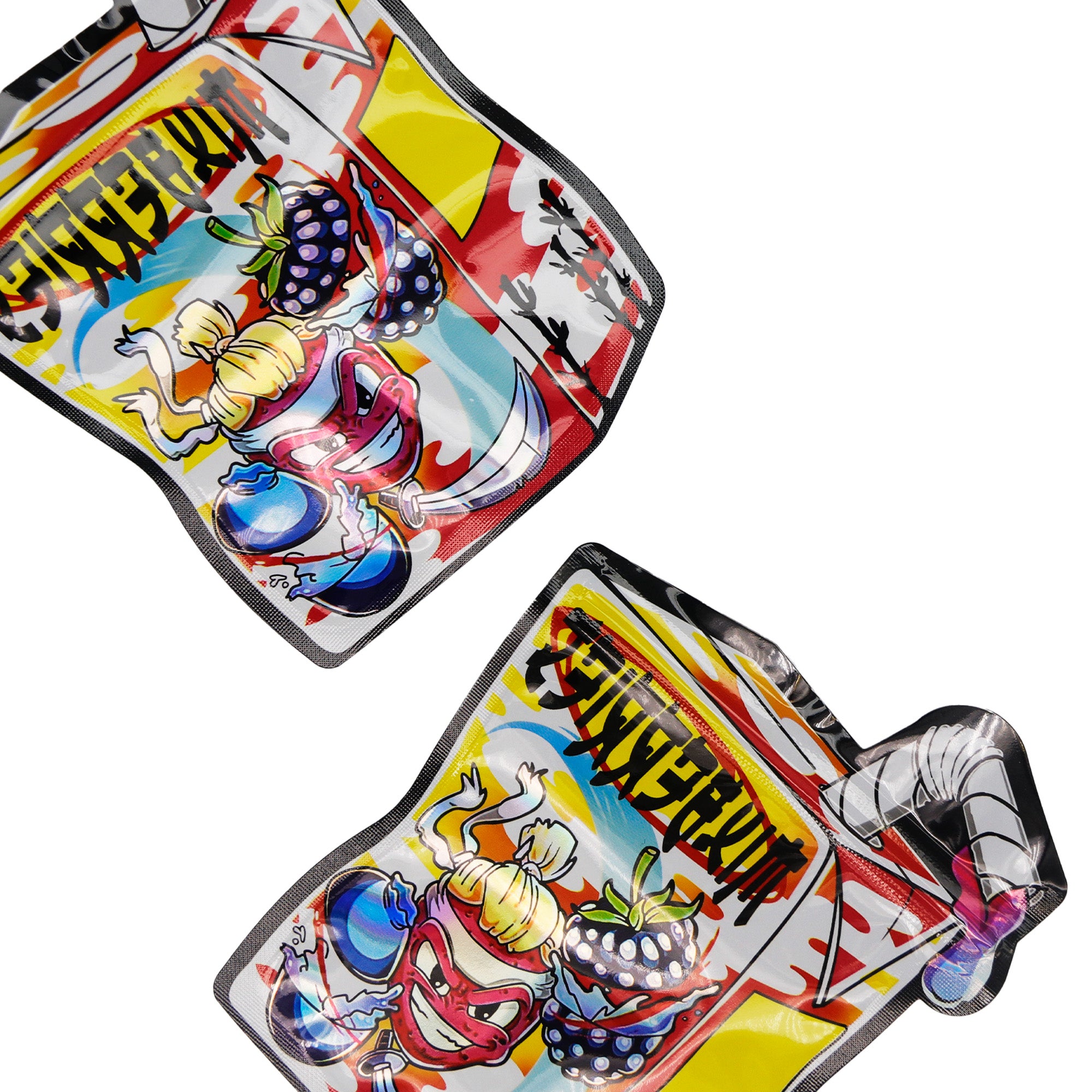 Flat Zipper Seal – Holographic Die Cut Juice Box Smell Proof Flat Zipper Seal – Holographic Die Cut Juice Box Smell Proof