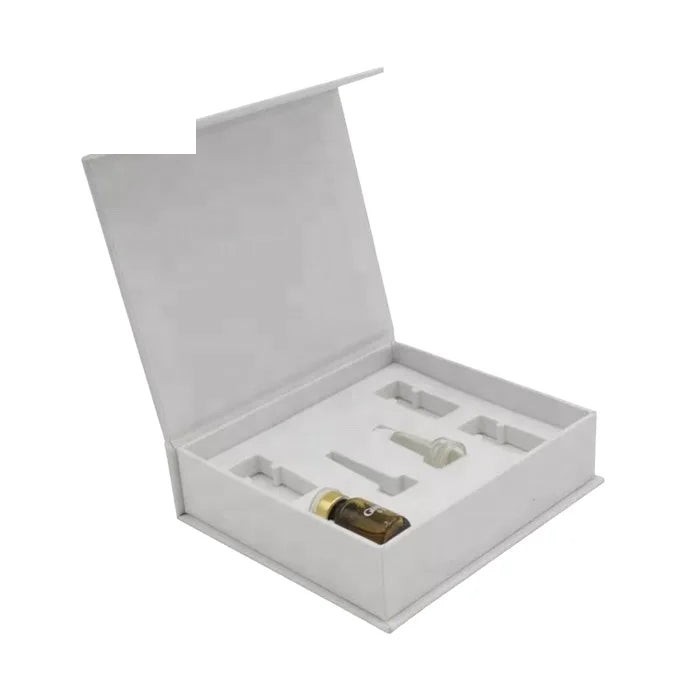Custom logo Magnetic White Skincare Cardboard Paper Box with