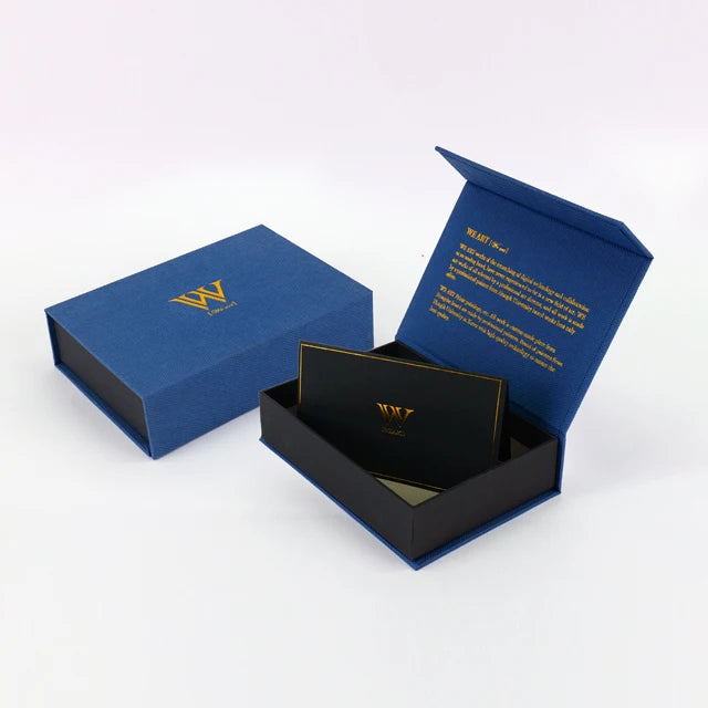 Customizable Book-Shape Foldable Cardboard Magnet Box