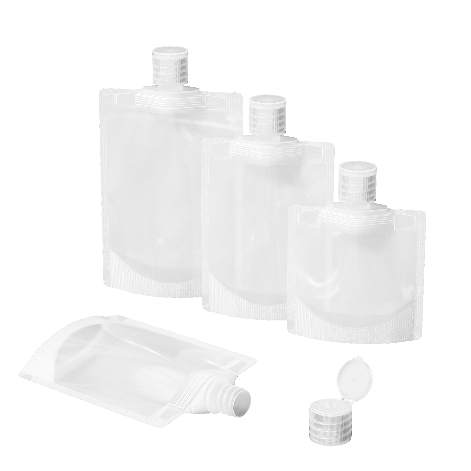 Frosted Translucent Stand Pouch with Top Wide Mouth Flip Top Frosted Translucent Stand Pouch with Top Wide Mouth Flip Top
