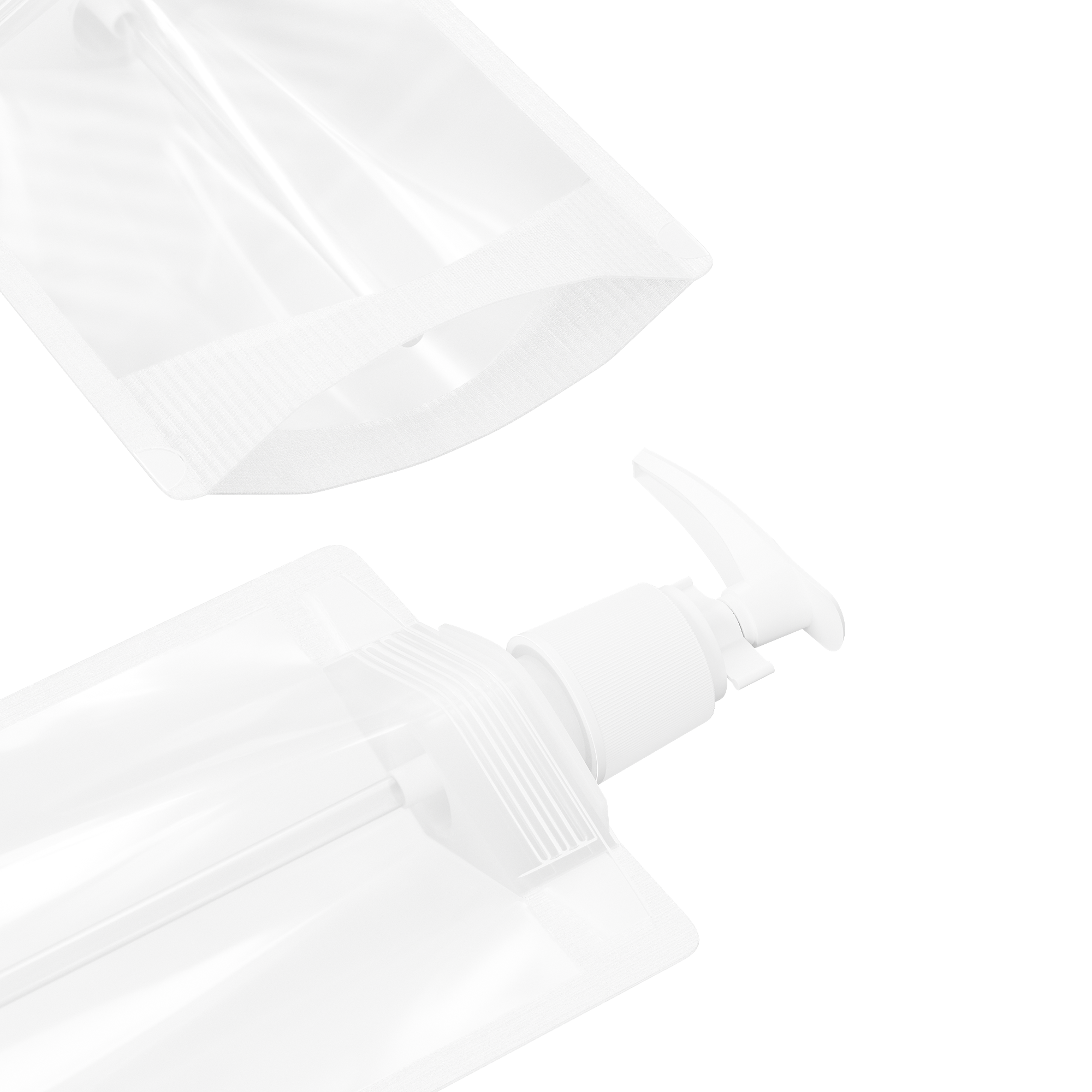 Frosted Translucent Stand Pouch with Top Wide Mouth Pump Frosted Translucent Stand Pouch with Top Wide Mouth Pump