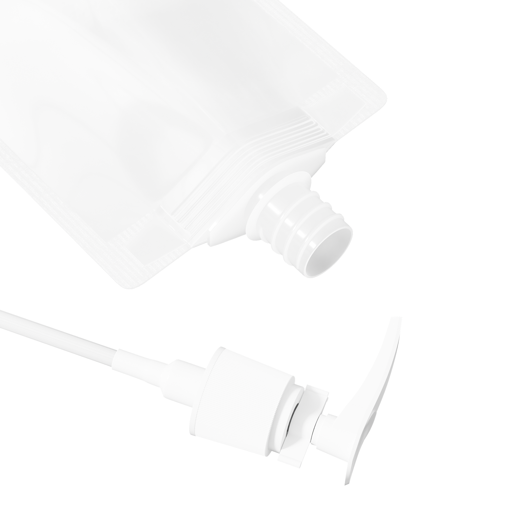 Frosted Translucent Stand Pouch with Top Wide Mouth Pump Frosted Translucent Stand Pouch with Top Wide Mouth Pump